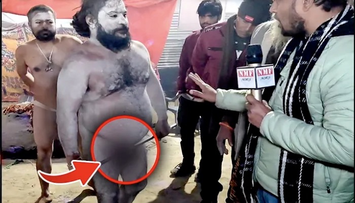 लिंग में फंसा ली तलवार ! नागा साधु की ताक़त देखिये