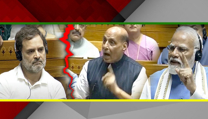 संसद में Rahul Gandhi ने मचाया ऐसा हंगामा, ग़ुस्से में आए Rajnath Singh ने कर दिया चुप