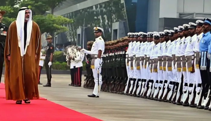 अबु धाबी के प्रिंस मोहम्मद बिन दो दिवसीय भारत दौरे पर पहुंचे, शानदार तरीके से हुआ स्वागत !