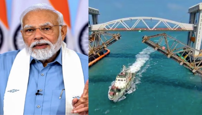 पीएम मोदी करेंगे भारत के पहले वर्टिकल लिफ्ट समुद्री पुल 'नए पंबन रेल ब्रिज' का उद्घाटन