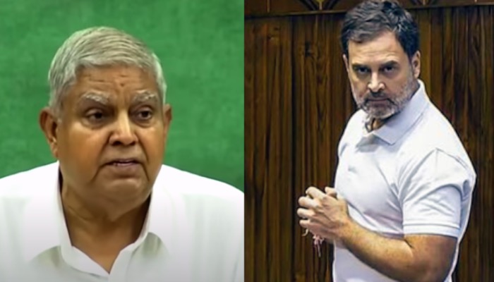 संसद में PM Modi के अपमान पर भड़के Jagdeep Dhankar, Congress की लगाई खूब क्लास