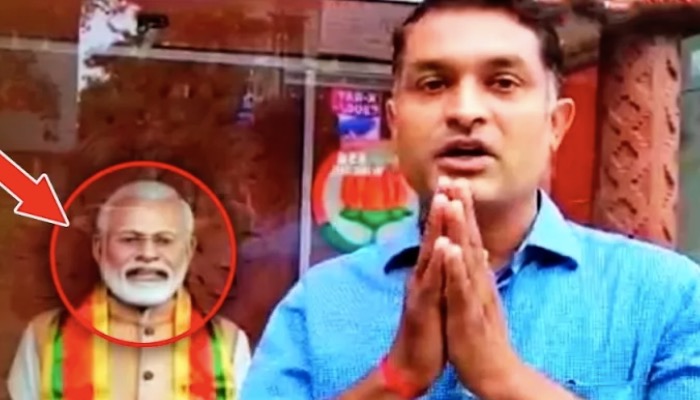 मोदी के हार्डकोर भक्त ने मोदी का मंदिर बनाया पूजा की  और फिर छोड़ दी बीजेपी