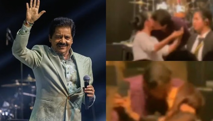 उदित नारायण ने लाइव शो में फीमेल फैन को किया Lip Kiss, वीडियो वायरल होने से मच गया हंगामा