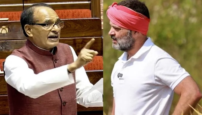 संसद में मंत्री Shivraj Singh Chauhan ने Rahul Gandhi की किसानी वाली फोटो पर मारा तंज