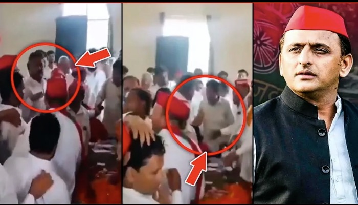 Akhilesh की फ़जीहत करने वाला वीडियो जमकर लड़ाई ,चले लात घूंसे