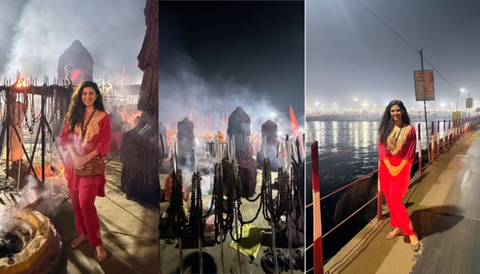 महाकुंभ में पहुंचीं अभिनेत्री निमरत कौर, आध्यात्मिकता से भरे कुछ खास पल