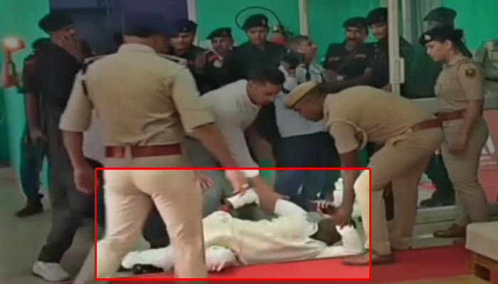 सीएम नीतीश कुमार के कार्यक्रम में लड़खड़ाकर गिरे भागलपुर सांसद, पैर और कमर में लगी गंभीर चोट