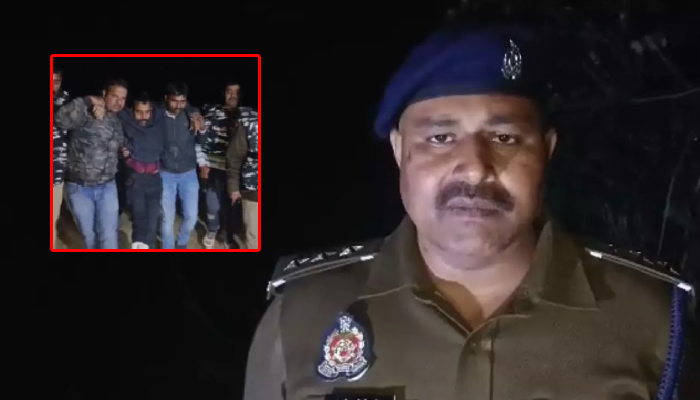 दोहरे हत्याकांड में शामिल इनामी बदमाश को कप्तानगंज पुलिस ने मुठभेड़ के बाद किया गिरफ्तार