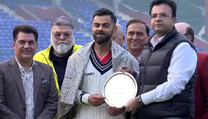 भारत के लिए 100 टेस्ट मैच खेलने पर DDCA ने विराट कोहली को किया सम्मानित