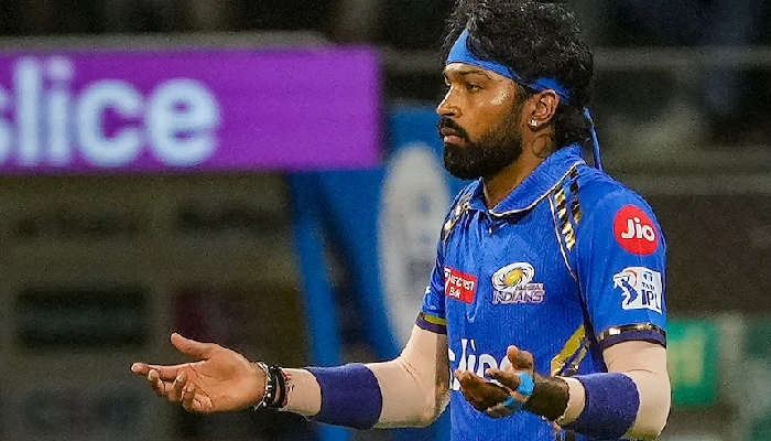 Mumbai Indians के कप्तान हार्दिक पांड्या पर लगाया गया जुर्माना ,जाने क्या है वजह