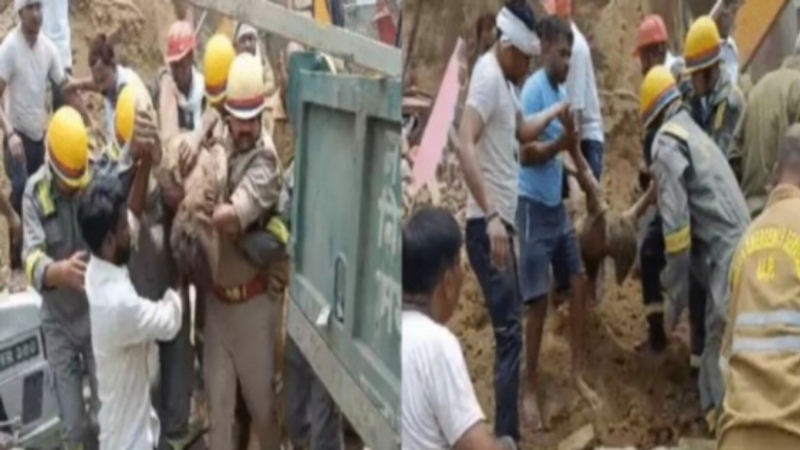 मथुरा में बड़ा हादसा, खुदाई के दौरान टीले पर बने 6 मकान ढहे, 12 लोग मलबे में दबे, 3 की हुई मौत