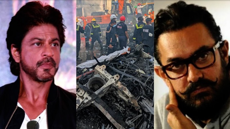 अहमदाबाद प्लेन क्रैश से सदमे में बॉलीवुड, शाहरुख और आमिर ने जताया गहरा दुख