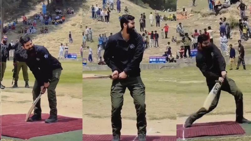 बल्ला उठाया और जड़ दिया छक्का… कश्मीर में स्थानीय युवाओं के साथ क्रिकेट खेलते दिखे भारतीय सेना अधिकारी, Video Viral