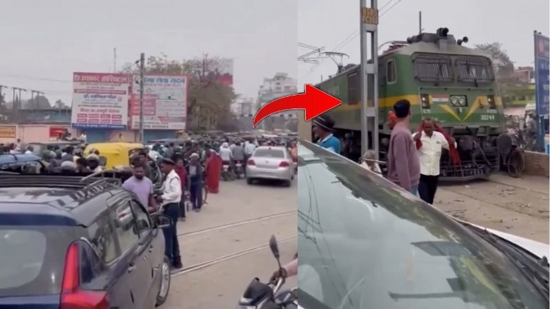 यूं ही नहीं कहते कि ‘India is not for beginners’… यहां ट्रेन भी ट्रैफिक जाम में फंस जाती हैं, Video Viral