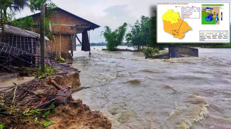 तेज बारिश से दहला जम्मू-कश्मीर, मौसम विभाग ने जारी किया अलर्ट