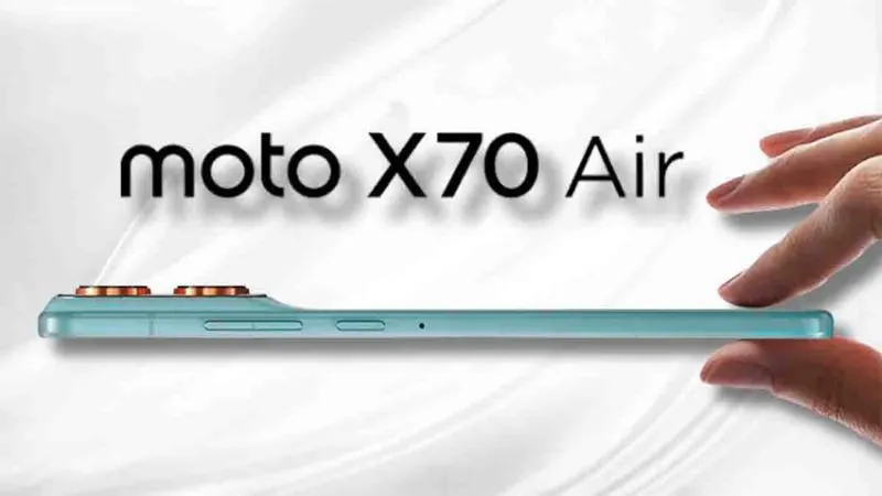 iPhone Air को टक्कर : Motorola Moto X70 Air का धमाकेदार लॉन्च, अक्टूबर में आएगा अल्ट्रा-थिन फोन