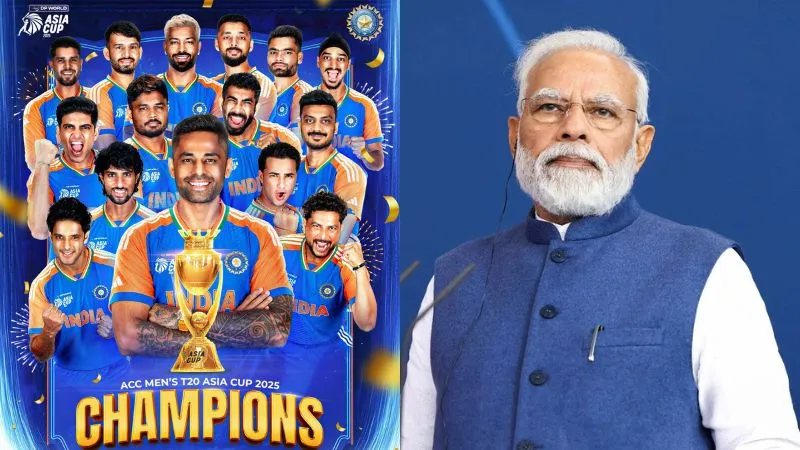 'खेल के मैदान पर भी ऑपरेशन सिंदूर...' PM मोदी ने भारतीय टीम को खास अंदाज में दी बधाई, कप्तान सूर्या का सभी मैचों की फीस सेना को देने का ऐलान