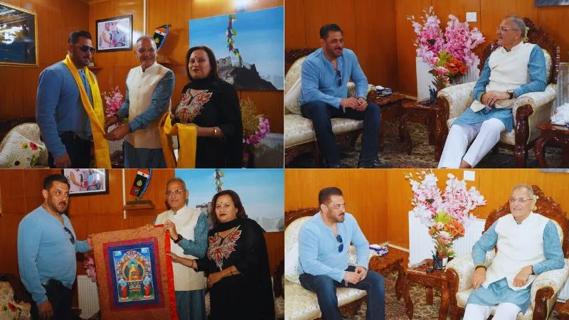 Battle Of Galwan की शूटिंग के बीच सलमान खान ने लद्दाख के उपराज्यपाल से की मुलाकात, भेंट में मिली ये खास चीज