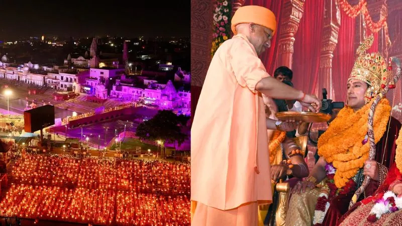 28 लाख दीयों से जगमग हुई अयोध्या, सीएम योगी ने प्रभु श्रीराम का राज्याभिषेक किया, गिनीज बुक ऑफ वर्ल्ड में दर्ज हुआ नया रिकॉर्ड