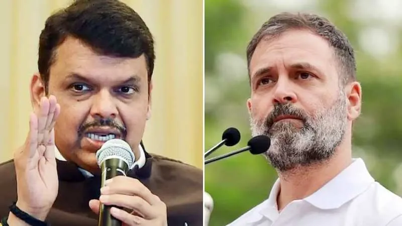 Rahul की हरकत पर भयंकर भड़के Fadnavis, इंदिरा गांधी का शासन याद दिलाकर कर दी बोलती बंद!
