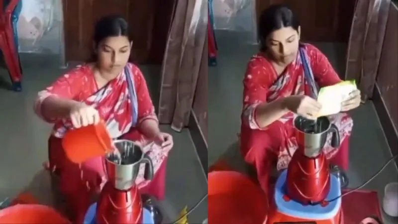 Viral Video: महिला ने मिक्सी में धो डाले कपड़े, देसी जुगाड़ ने इंटरनेट पर मचाई धूम, यूजर्स हैरान