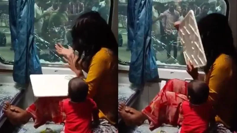 Viral Video : बौखलाकर महिला ने क्यों तोड़ दिया ट्रेन का कांच? गुस्से की असली वजह जानकर दंग रह जाएंगे आप!