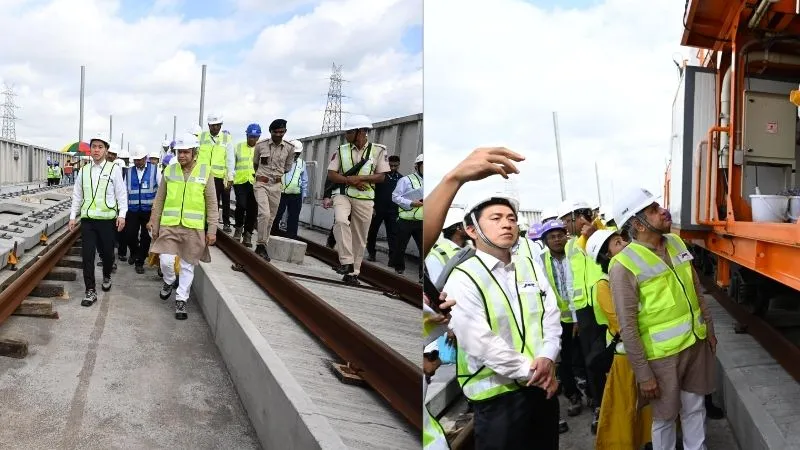 बुलेट ट्रेन निर्माण का जायजा लेने सूरत पहुंचे भारत-जापान के मंत्री, कार्य की रफ्तार देख जताई संतुष्टि