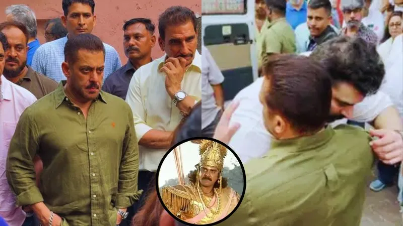 पंकज धीर के अंतिम संस्कार में शामिल हुए सलमान खान, बेटे निकितिन को संभालते आए नजर