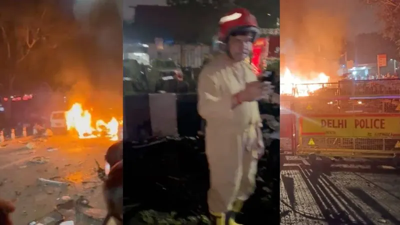 दिल्ली में लाल किले के पास 3 कारों में तेज धमाका... 8 लोगों की मौत, कई घायल, NIA की टीम रवाना