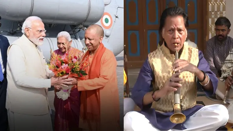 पीएम मोदी-सीएम योगी की वजह से राममय हुआ देश', ध्वजारोहण समारोह में शहनाई वादक पंडित दुर्गा प्रसाद ने जाहिर की खुशी