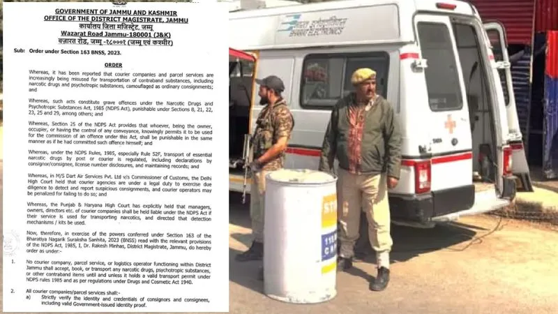 ड्रग्स पर बड़ा एक्शन, जम्मू में अब कूरियर पार्सल के लिए जरूरी होगा ट्रांसपोर्ट परमिट, हर ट्रांजेक्शन पर नजर