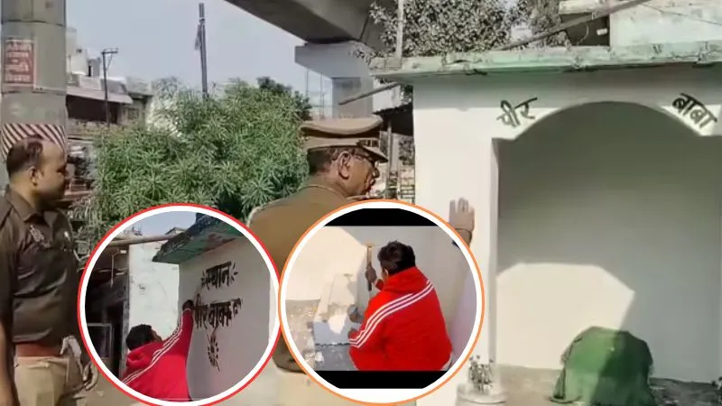 हिंदू शख्स ने सड़क किनारे बनवा दी मजार… फिर खुद ही चलाया हथौड़ा, पुलिस के एक्शन में खुला बड़ा राज