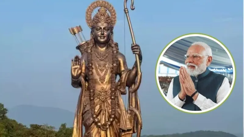 गोवा में 'जय श्रीराम' की गूंज... PM मोदी ने 77 फीट ऊँची श्रीराम की प्रतिमा का अनावरण किया