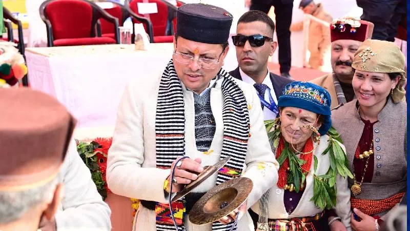 सांकरी में केदारकांठा शीतकालीन महोत्सव का भव्य शुभारंभ, सीएम धामी ने दिखाई हरी झंडी