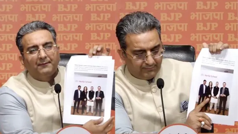 दो जिस्म, एक जान...राहुल गांधी के विदेश दौरे पर भड़की BJP, तस्वीर दिखाकर कहा-देश विरोधियों से मुलाकात शर्मनाक