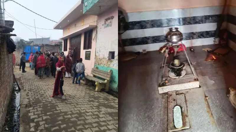 इज्तेमा की आड़ में मंदिर में घुसे तीन मुस्लिम, किया शिवलिंग को खंडित, लोगों ने घेरकर कर दिया जुबैर का इलाज