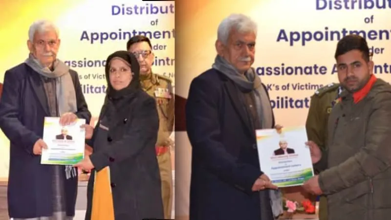 कश्मीर में आतंकी पीड़ित परिवारों को मिला सम्मान और रोजगार, एलजी मनोज सिन्हा का बड़ा कदम
