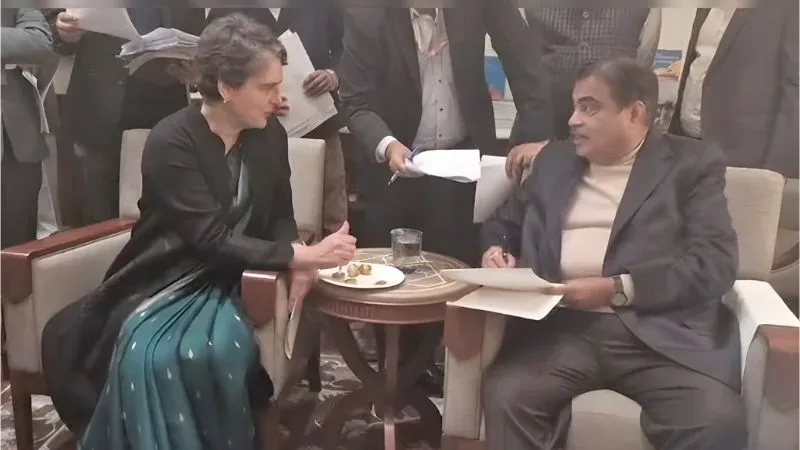 संसद में सवाल, दफ्तर में मुलाकात... प्रियंका गांधी से नितिन गडकरी ने ली चुटकी, कहा- भाई का काम हो गया, बहन का भी होगा