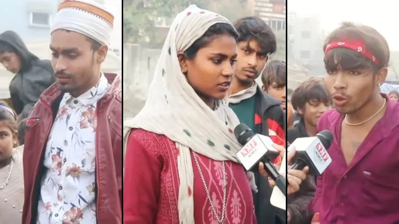 UP की 150 अवैध झुग्गी में घुसी पत्रकार को देख महिलाओं ने घेरा, फिर डर कर इधर-उधर भागने लगीं!