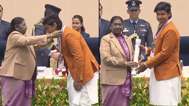 बिहार के क्रिकेट स्टार वैभव सूर्यवंशी को राष्ट्रपति द्वारा प्रधानमंत्री राष्ट्रीय बाल पुरस्कार से किया गया सम्मानित