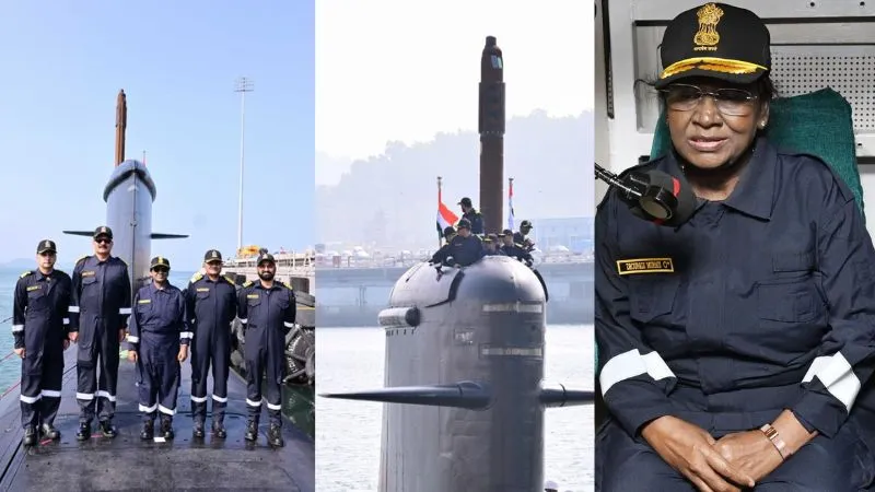 नौसैनिक पनडुब्बी पर राष्ट्रपति मुर्मू की ऐतिहासिक यात्रा, भारतीय इतिहास में ऐसा करने वाली बनी दूसरी प्रेसिडेंट
