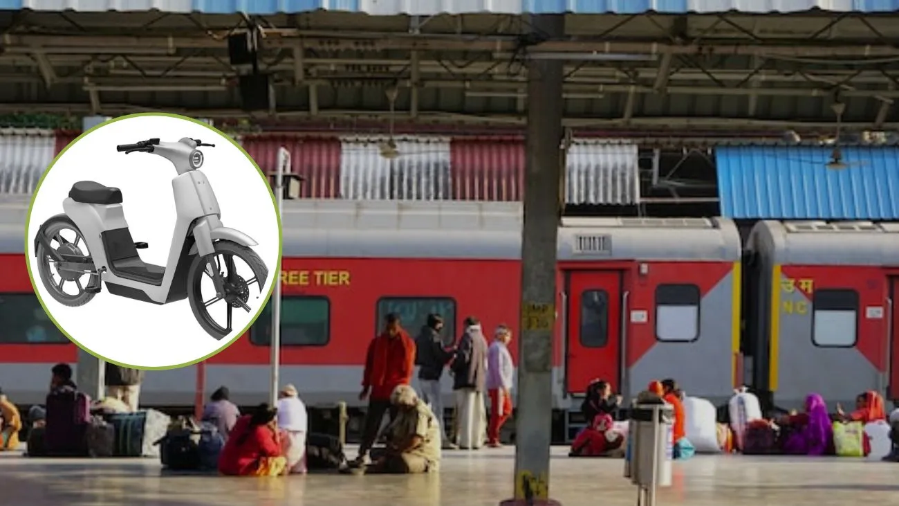 यात्रियों के लिए नई सुविधा, स्टेशन पर रेलवे की EV बाइक सेवा शुरू, 50 रुपये में घूमें शहर