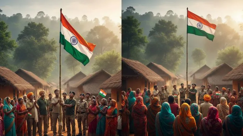 छत्तीसगढ़: अब न डर, न दहशत.., बस्तर के 47 गांवों में पहली बार लहराया राष्ट्रीय ध्वज, ‘राष्ट्रीय गान’ से गूंज उठा पूरा गांव