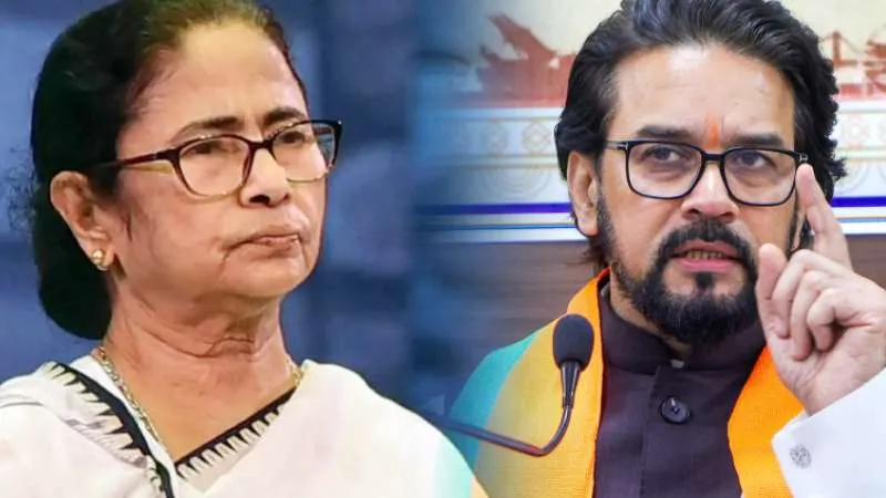 ईडी की छापेमारी पर गरमाई बंगाल की राजनीति, अनुराग ठाकुर का ममता सरकार पर तीखा हमला