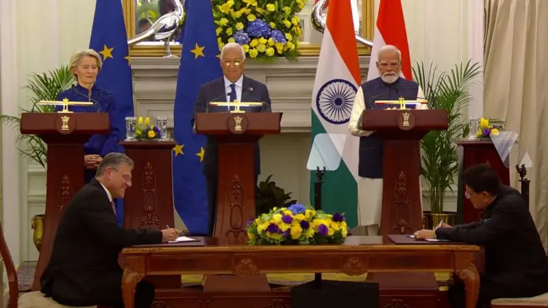 भारत और EU के बीच ऐतिहासिक फ्री-ट्रेड डील का आधिकारिक ऐलान, PM मोदी बोले- यहीं से दिशा बदली, नया युग शुरू