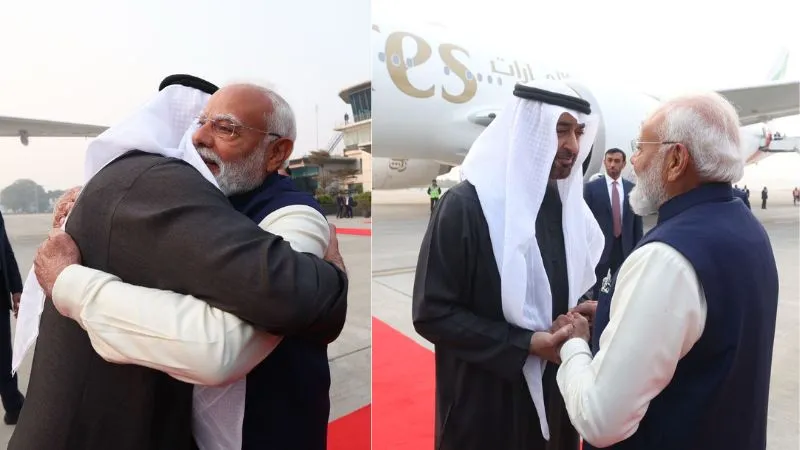 'अपने भाई को लेने आया हूं', भारत दौरे पर आए UAE के राष्ट्रपति, पीएम मोदी ने खुद किया एयरपोर्ट पर स्वागत