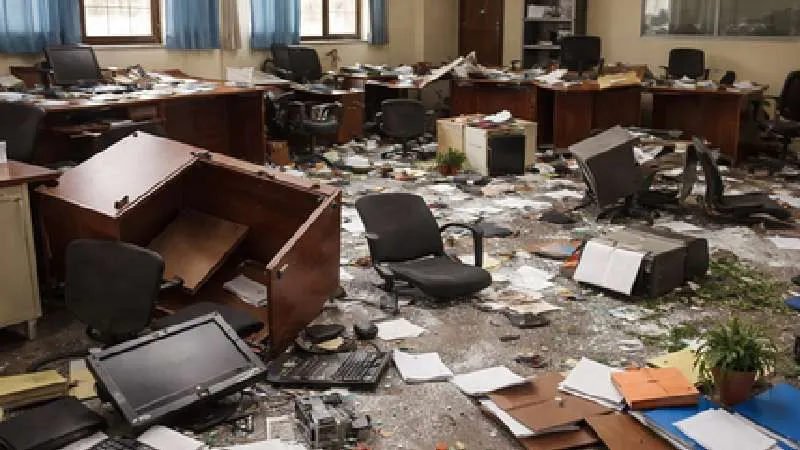 उत्तर दिनाजपुर में बीडीओ कार्यालय में हिंसक तोड़फोड़, 20 लाख की संपत्ति नष्ट