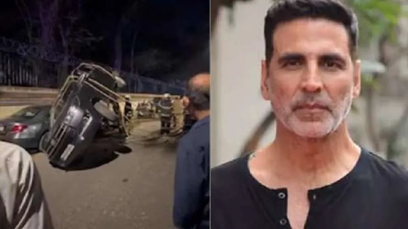मुंबई: जुहू में अक्षय कुमार के काफिले की सिक्योरिटी वैन हादसे का शिकार, ऑटो चालक गंभीर रूप से घायल, हिरासत में मर्सिडीज चालक