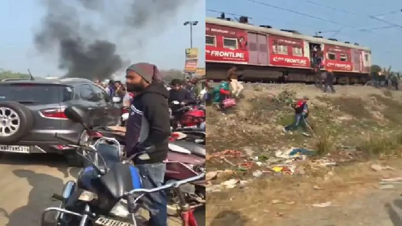 फरक्का से चाकुलिया तक अराजकता, नेशनल हाईवे और ट्रेन यातायात बाधित
