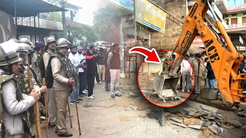 मस्जिद के बाहर जहां हुई थी पत्थरबाजी, वहां चले बुलडोजर... जयपुर के चौमूं कस्बे में अतिक्रमण पर बड़ा एक्शन